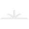 Ekena Millwork Richland Architectural Grade PVC Gable Bracket, 108"W x 36"H x 4"D x 6"F, 8/12 Pitch GBP108X36X0406RIC00 - alternate 4